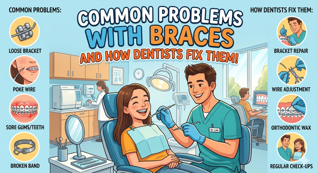 Common Problems with Braces and How Dentists Fix Them!