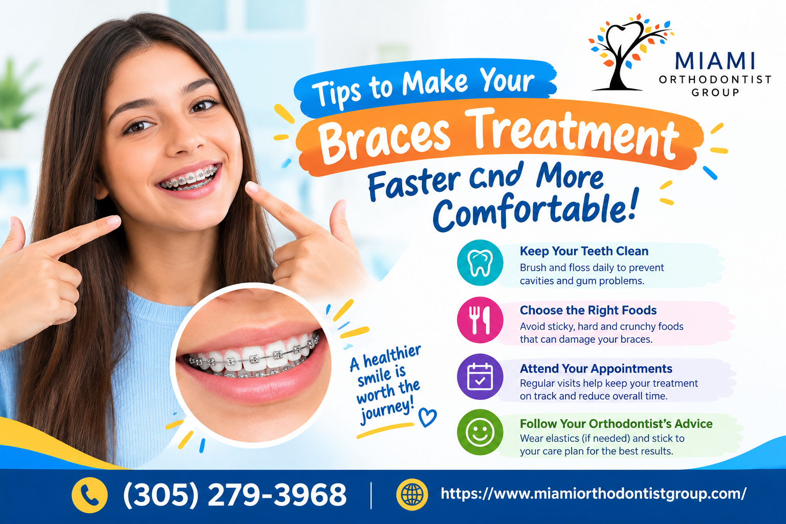 Tips to Make Your Braces Treatment Faster and More Comfortable!